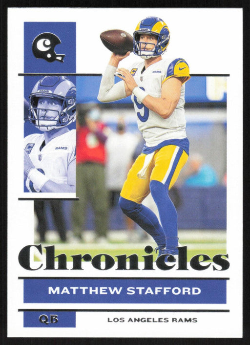 Matthew Stafford 2021 Panini Chronicles # 45 Los Angeles Rams Base - Collectible Craze America