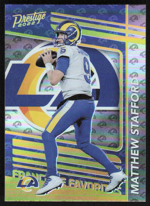 Matthew Stafford 2022 Panini Prestige Franchise Favorites # FF-2 Insert Los Angeles Rams - Collectible Craze America