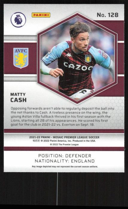 Matty Cash 2021 Panini Mosaic Premier League # 128 Aston Villa Base - Collectible Craze America