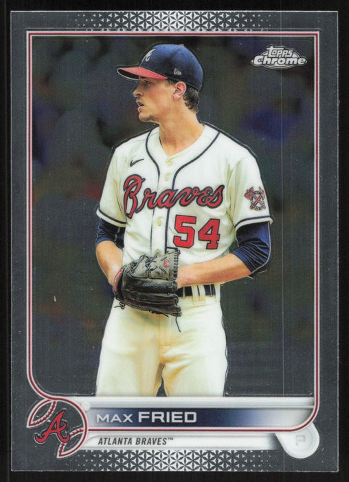 Max Fried 2022 Topps Chrome Baseball # 75 Atlanta Braves Base - Collectible Craze America