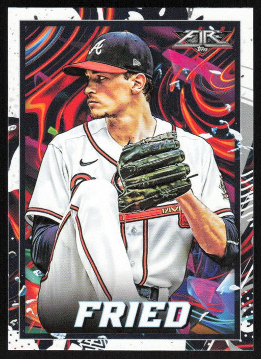 Max Fried 2022 Topps Fire Baseball # 92 Atlanta Braves Base - Collectible Craze America