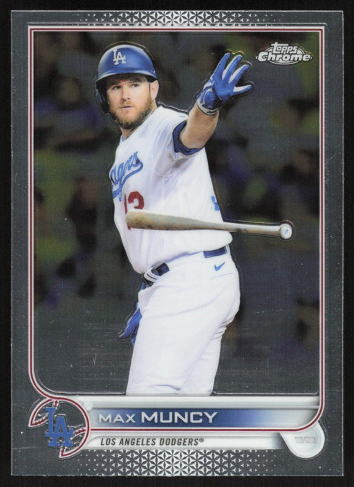 Max Muncy 2022 Topps Chrome Baseball # 42 Los Angeles Dodgers Base - Collectible Craze America