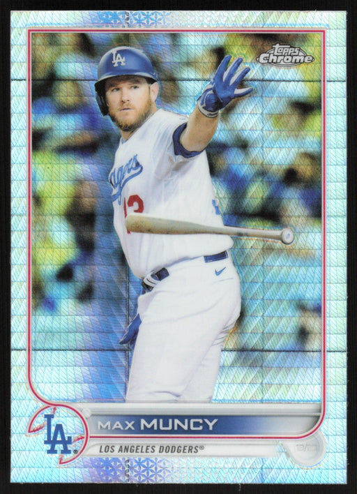 Max Muncy 2022 Topps Chrome Baseball # 42 Prism Refractor Los Angeles Dodgers - Collectible Craze America