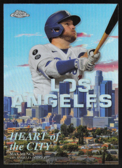 Max Muncy 2022 Topps Chrome # HOC-12 Heart of the City Los Angeles Dodgers - Collectible Craze America