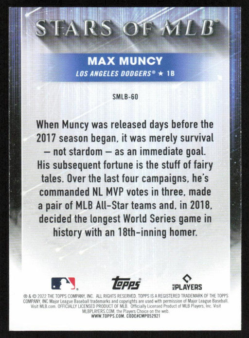 Max Muncy 2022 Topps Series 2 # SMLB-60 Stars of MLB Los Angeles Dodgers - Collectible Craze America