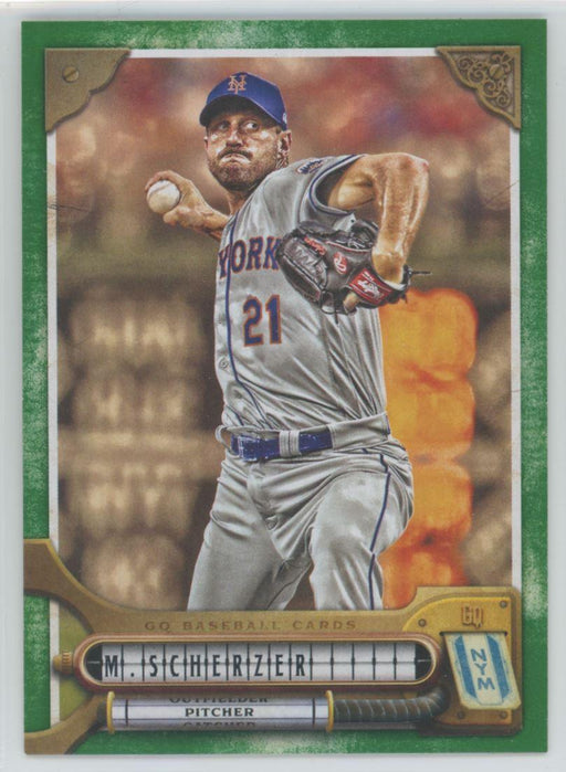 Max Scherzer 2022 Topps Gypsy Queen # 63 Green Border New York Mets - Collectible Craze America