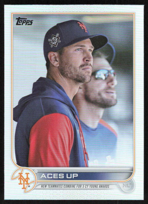 Max Scherzer/Jacob deGrom 2022 Topps Update Rainbow Foil # US288 New York Mets - Collectible Craze America