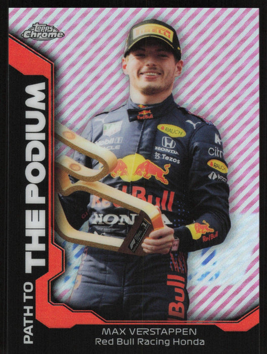 Max Verstappen 2021 Topps Chrome Formula 1 Path to the Podium # PTP-MV Insert - Collectible Craze America