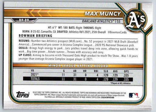 Maximo Acosta 2022 Bowman Prospects # BP-113 Texas Rangers - Collectible Craze America