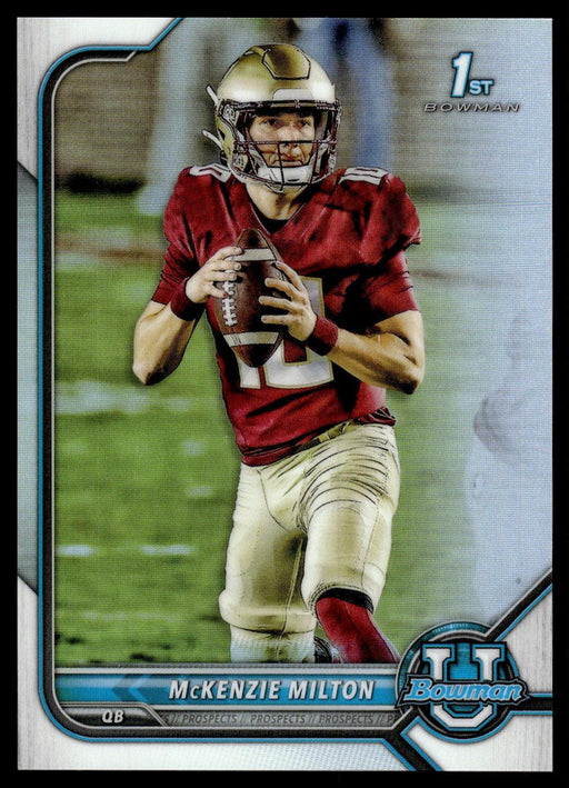 McKenzie Milton 2021 Bowman University Football # 13 1st Refractor Florida State Seminoles - Collectible Craze America