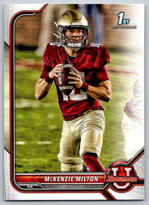 McKenzie Milton 2021 Bowman University Football # 13 Florida State Seminoles 1st Bowman - Collectible Craze America