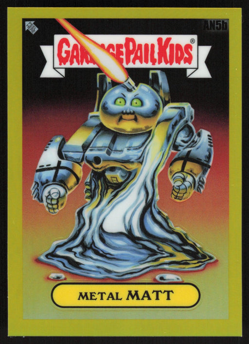 Metal MATT 2021 Topps Chrome Garbage Pail Kids Original Series 4 # AN5B Yellow Refractor 142/275 - Collectible Craze America