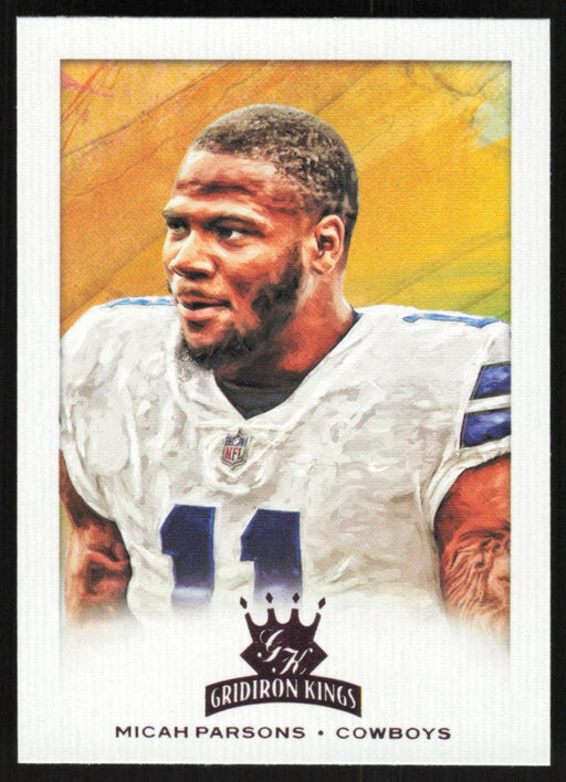 Micah Parsons 2021 Panini Chronicles Gridiron Kings # GK-35 RC Pink Dallas Cowboys - Collectible Craze America