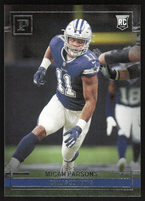 Micah Parsons 2021 Panini Chronicles Panini # PA-35 RC Dallas Cowboys - Collectible Craze America