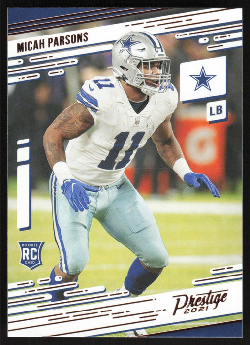 2021 Panini Chronicles Micah Parsons Dallas Cowboys Rookie Card