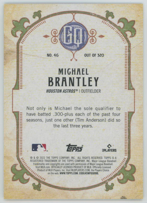 Michael Brantley 2022 Topps Gypsy Queen # 46 Houston Astros - Collectible Craze America