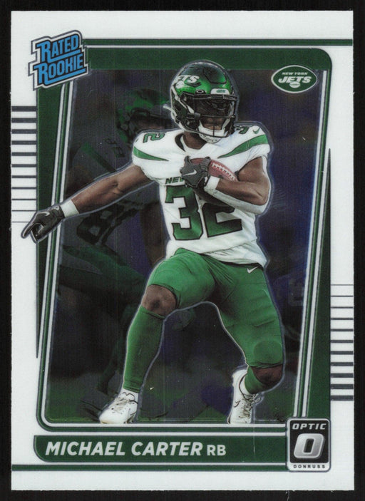 Michael Carter 2021 Donruss Optic Rated Rooke # 235 RC New York Jets Base - Collectible Craze America