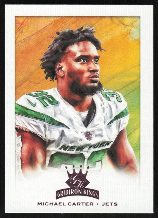 Michael Carter 2021 Panini Chronicles Gridiron Kings # GK-14 RC Pink New York Jets - Collectible Craze America