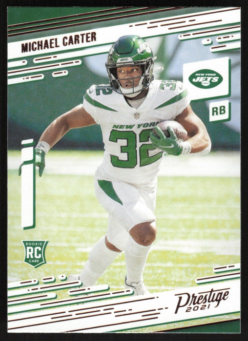 Michael Carter 2021 Panini Chronicles Prestige # 218 RC New York Jets - Collectible Craze America