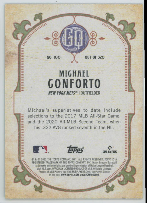 Michael Conforto 2022 Topps Gypsy Queen # 100 Green New York Mets - Collectible Craze America