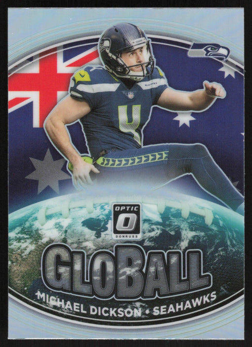 Michael Dickson 2021 Donruss Optic GloBall # GB-6 Silver Prizm Seattle Seahawks - Collectible Craze America