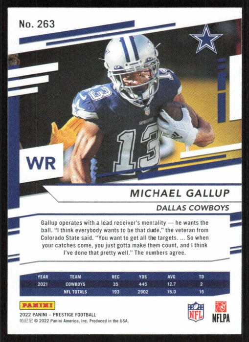 Michael Gallup 2022 Panini Prestige # 263 Dallas Cowboys - Collectible Craze America