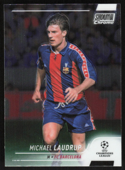 Michael Laudrup 2021 Topps Stadium Club Chrome UEFA Champions League # 13 FC Barcelona Base - Collectible Craze America