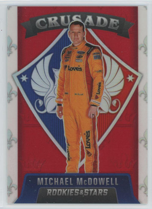 Michael McDowell 2022 Panini Chronicles Racing Crusade # 20 Red Prizm 52/99 - Collectible Craze America