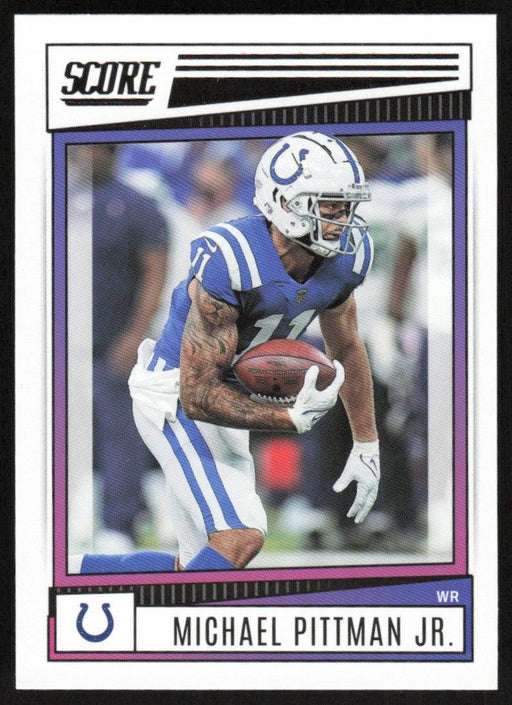 Michael Pittman Jr. 2022 Panini Score Football # 9 Base Indianapolis Colts - Collectible Craze America