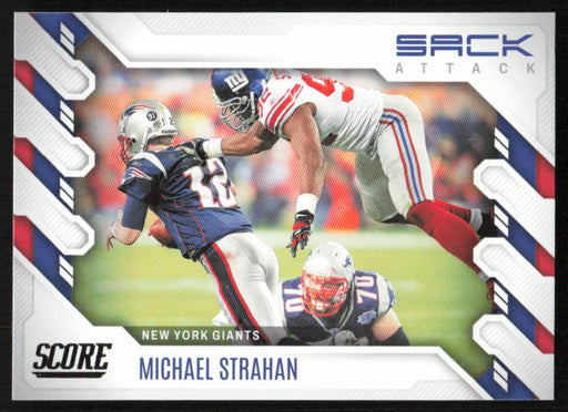 Michael Strahan 2022 Panini Score Football # SA-MS Sack Attack New York Giants - Collectible Craze America