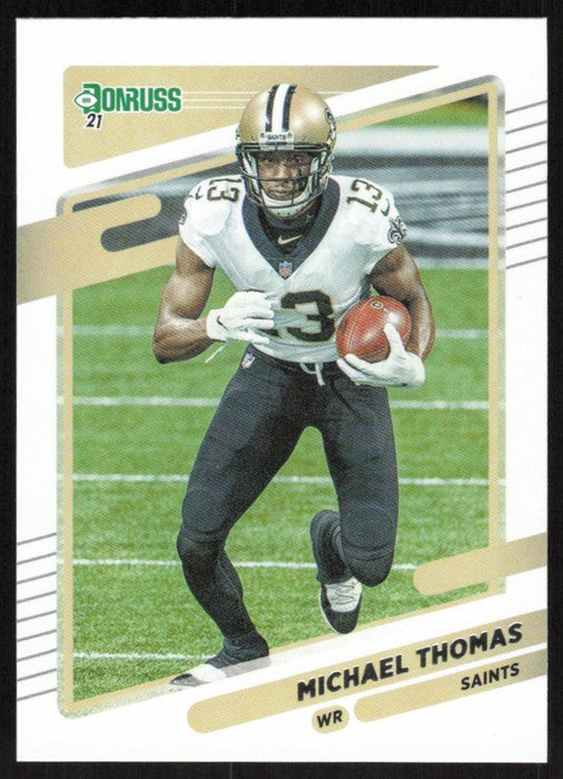Michael Thomas 2021 Donruss Football # 96 New Orleans Saints Base - Collectible Craze America