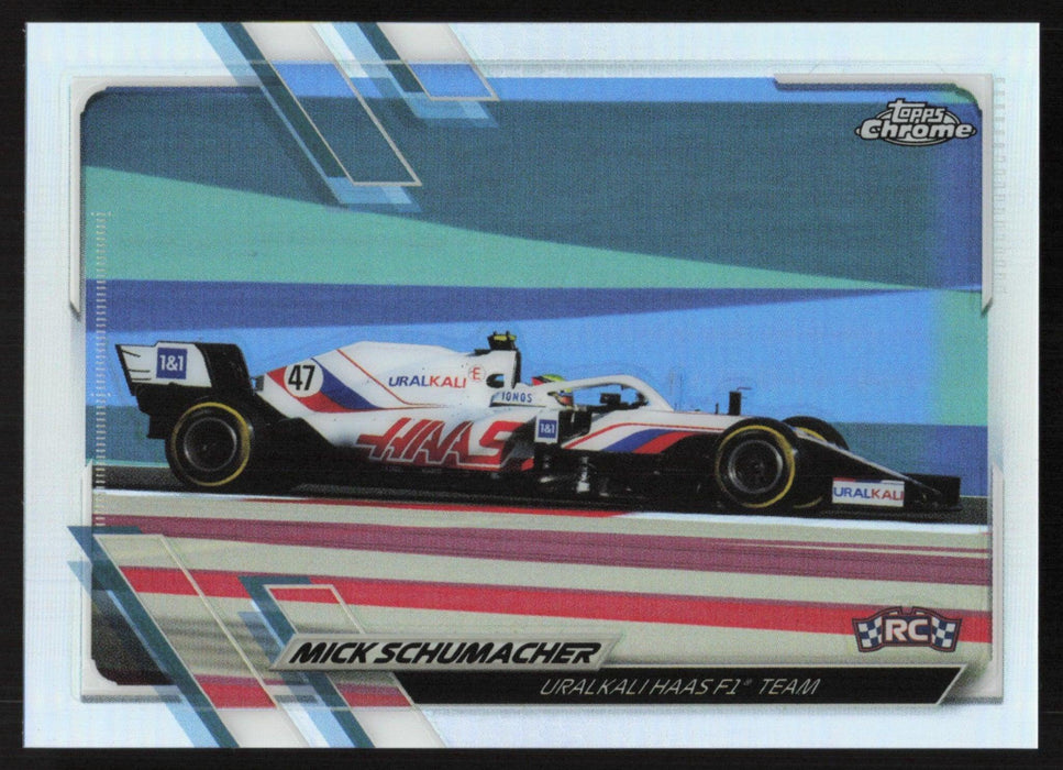 Mick Schumacher 2021 Topps Chrome Formula 1 # 112 RC Refractor - Collectible Craze America