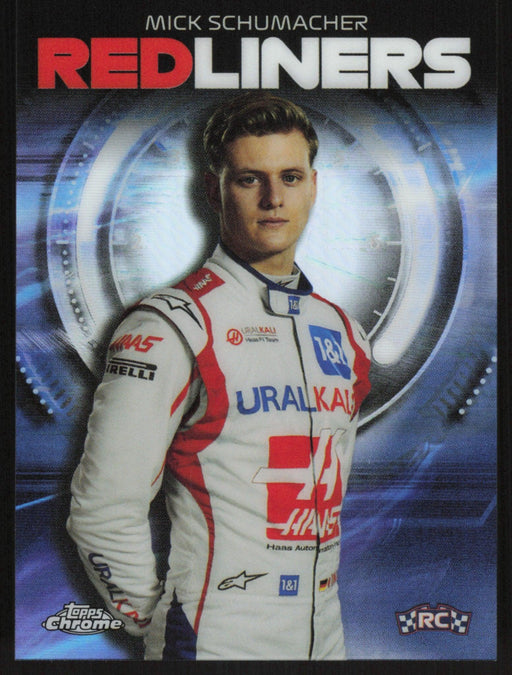 Mick Schumacher 2021 Topps Chrome Formula 1 Redliners # RL-10 RC Insert - Collectible Craze America