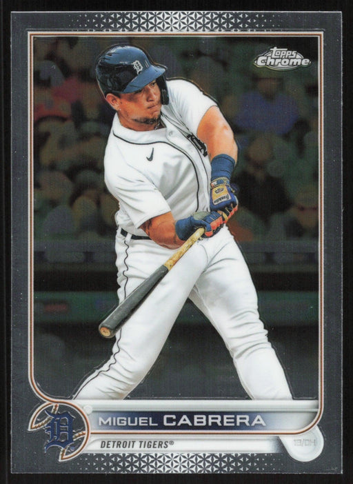 Miguel Cabrera 2022 Topps Chrome Baseball # 96 Detroit Tigers Base - Collectible Craze America