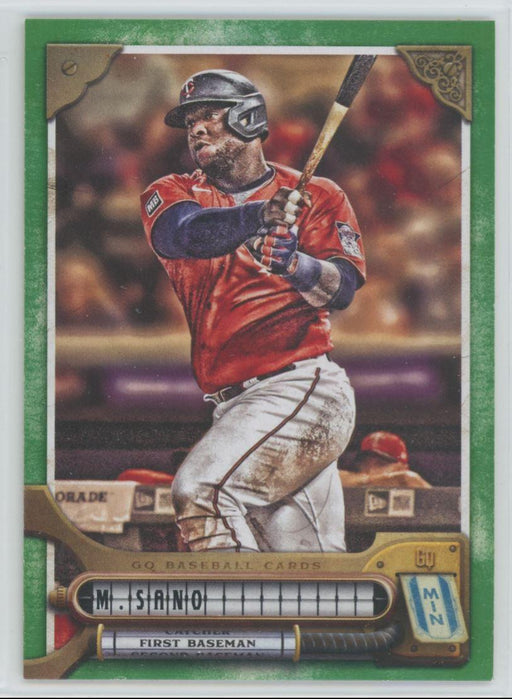 Miguel Sano 2022 Topps Gypsy Queen # 206 Green Border Minnesota Twins - Collectible Craze America