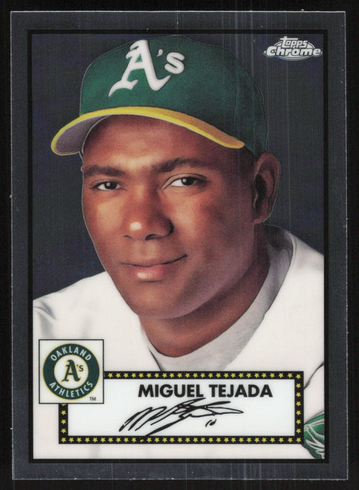 Miguel Tejada 2021 Topps Chrome Platinum Anniversary # 531 Oakland Athletics - Collectible Craze America