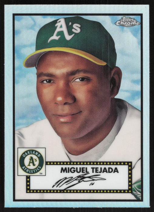 Miguel Tejada 2021 Topps Chrome Platinum Anniversary # 531 Refractor Oakland Athletics - Collectible Craze America