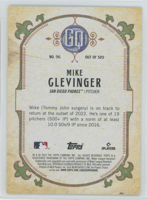 Mike Clevinger 2022 Topps Gypsy Queen # 96 San Diego Padres - Collectible Craze America