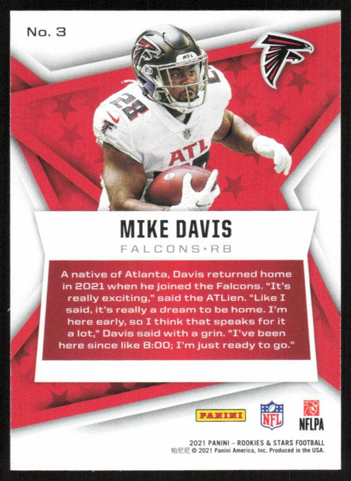 Mike Davis 2021 Panini Rookies & Stars # 3 Atlanta Falcons Base - Collectible Craze America