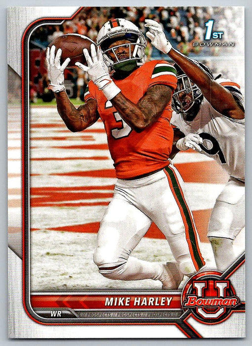 Mike Harley 2021 Bowman University Football # 37 Miami Ohio RedHawks 1st Bowman - Collectible Craze America