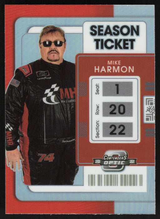 Mike Harmon 2022 Panini Chronicles Racing Contenders Optic # 2 Silver Prizm - Collectible Craze America