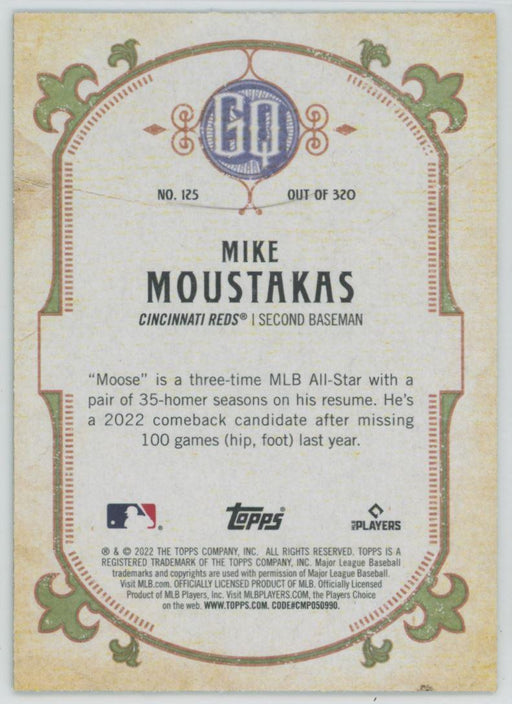 Mike Moustakas 2022 Topps Gypsy Queen # 125 Green Border Cincinnati Reds - Collectible Craze America