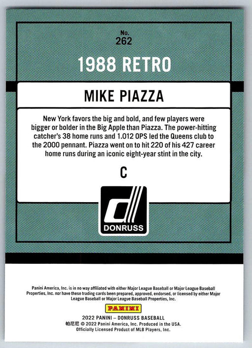 Mike Piazza 2022 Donruss Baseball # 262 New York Mets - Collectible Craze America