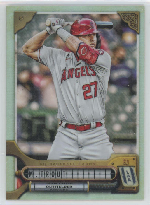 Mike Trout 2022 Topps Gypsy Queen # 72 Chrome Refractor Los Angeles Angels - Collectible Craze America