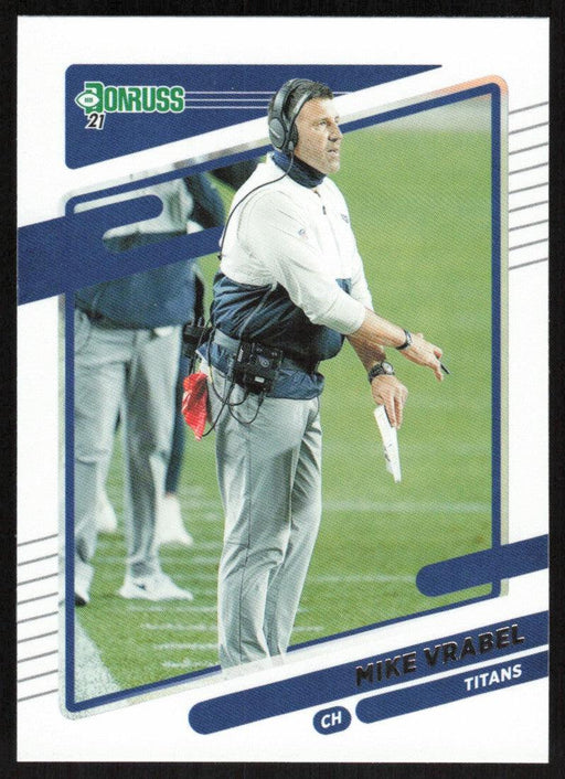 Mike Vrabel 2021 Donruss Football # 12 Tennessee Titans Base - Collectible Craze America