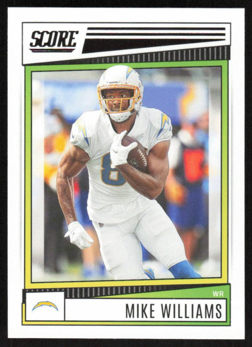 Mike Williams 2022 Panini Score Football # 134 Base Los Angeles Chargers - Collectible Craze America