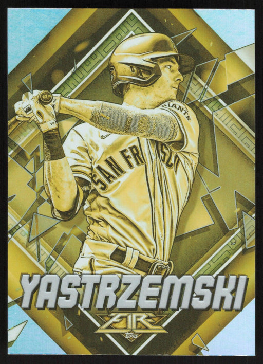 Mike Yastrzemski 2022 Topps Fire # 171 Gold Minted San Francisco Giants - Collectible Craze America