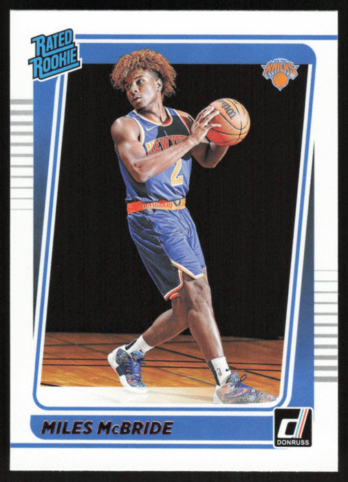 Miles McBride 2021 Donruss Rated Rookie # 224 RC New York Knicks - Collectible Craze America