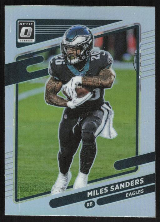 Miles Sanders 2021 Donruss Optic # 10 Silver Prizm Philadelphia Eagles - Collectible Craze America