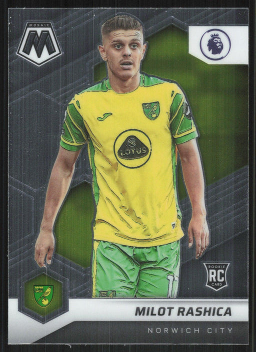 Milot Rashica 2021 Panini Mosaic Premier League # 98 RC Norwich City Base - Collectible Craze America